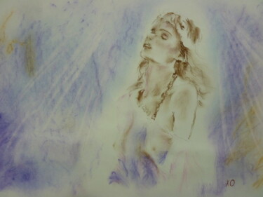 Dibujo titulada "Light will warm the…" por Oleg Khe, Obra de arte original, Pastel