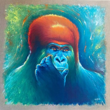 绘画 标题为“CONTEMPLATIION” 由Stéphane Illand, 原创艺术品, 彩瓦