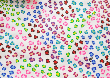 Peinture intitulée "Leopard expression" par Montse Barberà Pujol, Œuvre d'art originale, Gouache