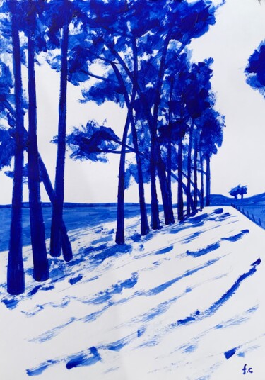 Painting titled "La Balade d’Armand…" by Frédéric Cadiou, Original Artwork, Acrylic
