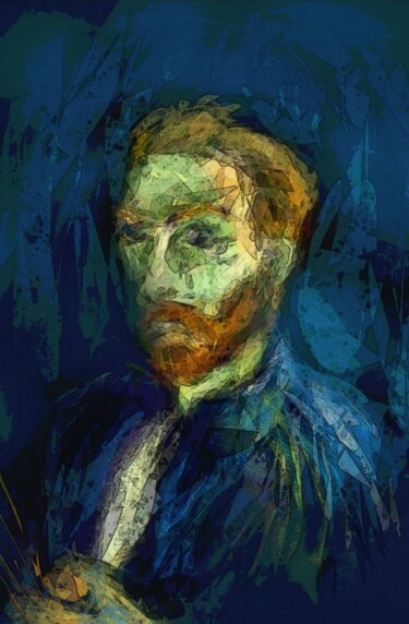 Arts numériques intitulée "CLIN D'ŒIL...à Van…" par Jacky Patin, Œuvre d'art originale, Peinture numérique