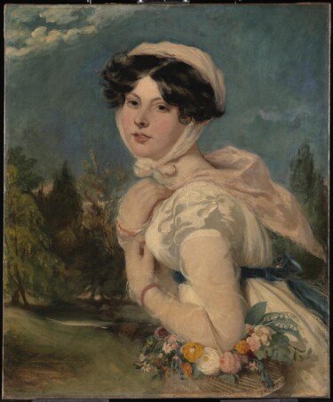 Miss Mary Arabella Jay Peinture intitulée "Miss Mary Arabella…" par William Etty, Œuvre d'art originale, Huile