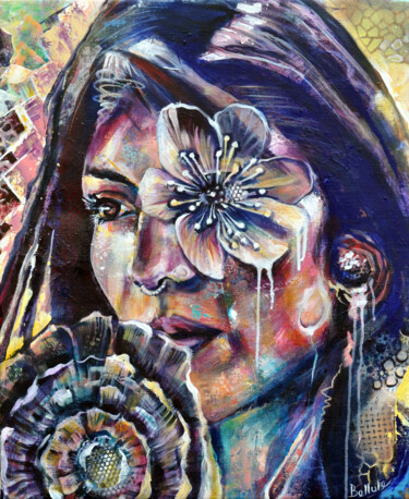 Natasha Pintura titulada "Natasha" por Bellule' Art, Obra de arte original, Acrílico Montado en Bastidor de camilla de madera