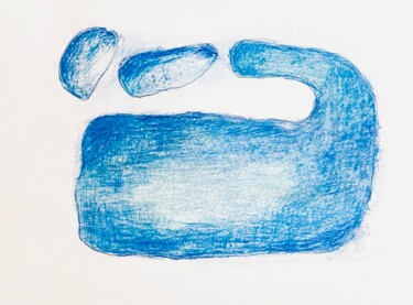 图画 标题为“A whale playing wit…” 由Abstractart.Style, 原创艺术品, 铅笔