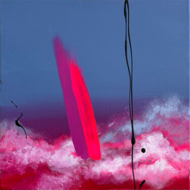 绘画 标题为“Energy flow” 由Nataliia Lepikhina, 原创艺术品, 丙烯 安装在木质担架架上