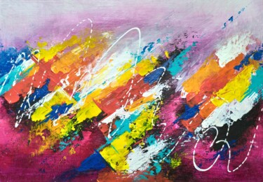 Cherry mood Painting titled "Cherry mood" by Lana Vereshchagina, Original Artwork, Acrylic