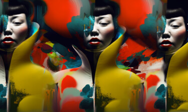 Past - Present - Future Digitale Kunst mit dem Titel "Past - Present - Fu…" von Andrea Tscherbner, Original-Kunstwerk, KI-generiertes Bild