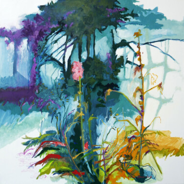 Le défi d'une corolle Peinture intitulée "Le défi d'une corol…" par Liliane Camier, Œuvre d'art originale, Huile