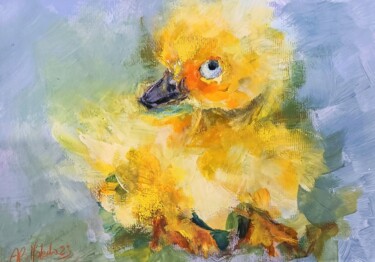 绘画 标题为“Pollito” 由Ana Lorena Moledo, 原创艺术品, 丙烯