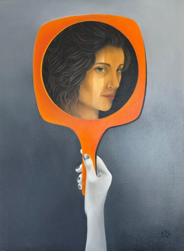 Peinture intitulée "Miroir" par Elise Gobeil, Œuvre d'art originale, Huile