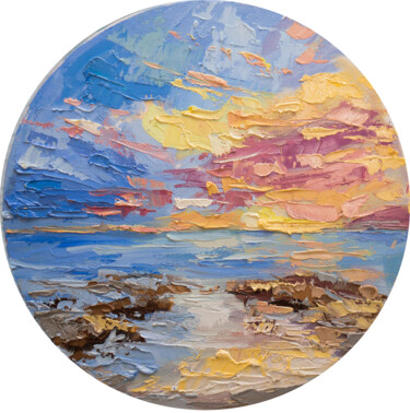 Painting titled "calm" by Katia Gartsman, Original Artwork, Oil