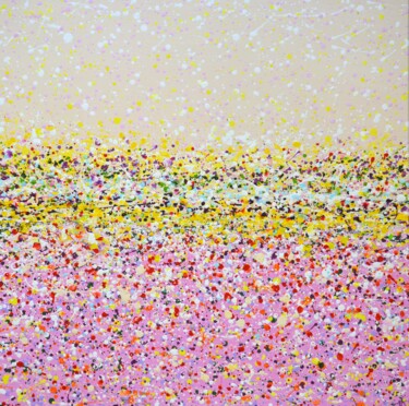 Painting titled "Affectionate day 5." by Iryna Kastsova, Original Artwork, Acrylic Mounted on Wood Stretcher frame