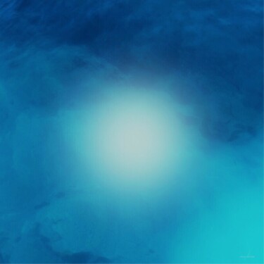 Arts numériques intitulée "Univers Bleu" par Siham Kartobi, Œuvre d'art originale, Travail numérique 2D