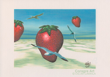图画 标题为“Sobrevolant els Cam…” 由Òscar Garriga (Coragre Art), 原创艺术品, 铅笔