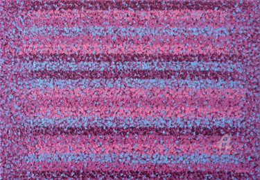 Harmonie - tableau abstrait peinture à l'huile rose Peinture intitulée "Harmonie - tableau…" par Sophie Artinian, Œuvre d'art originale, Huile Monté sur Châssis en bois