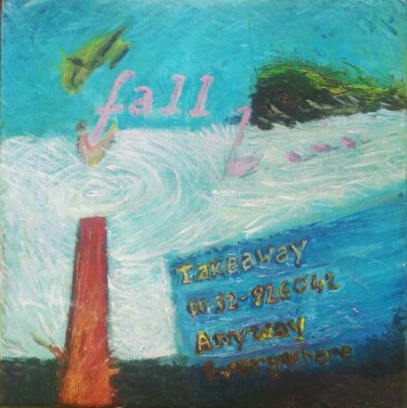 Peinture intitulée "Fall, Takeaway" par João Camacho, Œuvre d'art originale, Acrylique Monté sur artwork_cat.