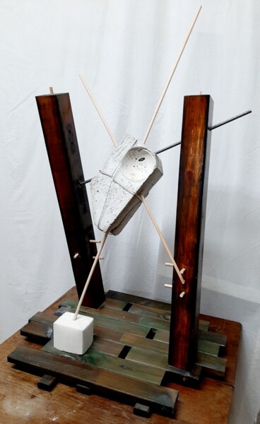Escultura intitulada "#9" por Alberto Simões De Almeida, Obras de arte originais, Madeira