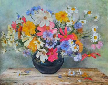 Summer bouquet 绘画 标题为“Summer bouquet” 由Sergey Suslov, 原创艺术品, 油