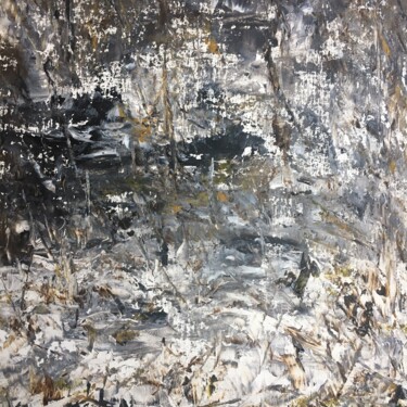Peinture intitulée "Petit matin hivernal" par Claudine Janel, Œuvre d'art originale, Acrylique Monté sur Châssis en bois