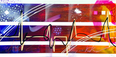 绘画 标题为“ENERGIE VITALE” 由Bruno Abstract Art, 原创艺术品, 丙烯