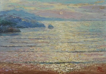 Painting titled "Тибет2" by Vladimir Podlevskii, Original Artwork, Oil