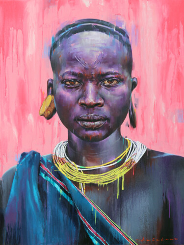 Painting titled "THROUGH THE EYES 1A" by Arindam Biswas, Original Artwork, Acrylic