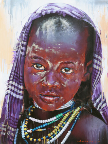 Painting titled "THROUGH THE EYES 4A" by Arindam Biswas, Original Artwork, Acrylic