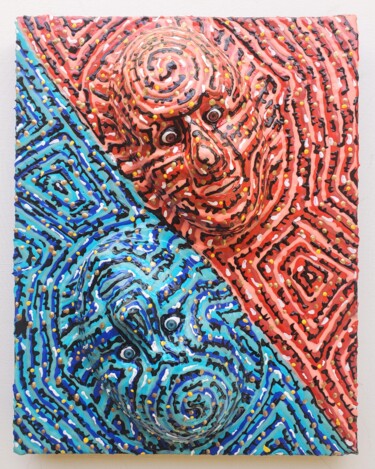 Painting titled "Equilibrium" by Anthony Saldivar, Original Artwork, Acrylic