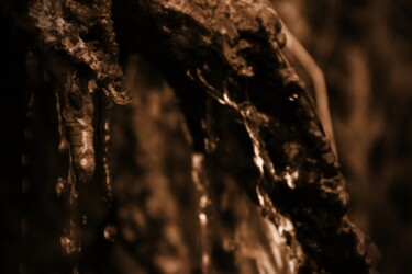 Photography titled "cascata sulla roccia" by Lorenzo Corti, Original Artwork, Digital Photography