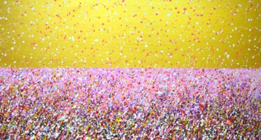 绘画 标题为“Magic field” 由Iryna Kastsova, 原创艺术品, 丙烯 安装在木质担架架上