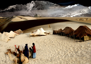 Fotografia intitolato "Mirage 1" da Jean-Claude Mathier, Opera d'arte originale, Fotografia manipolata