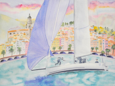 Peinture intitulée "AQUARELLE originale…" par Isabelle Redonnet, Œuvre d'art originale, Aquarelle