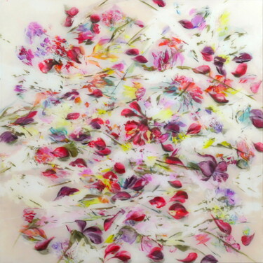 Peinture intitulée "Eté" par Helene Fuhs, Œuvre d'art originale, Acrylique Monté sur Châssis en bois