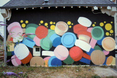 Photography titled "Le mur aux bouchons" by Ernest Tosetti, Original Artwork, Digital Photography