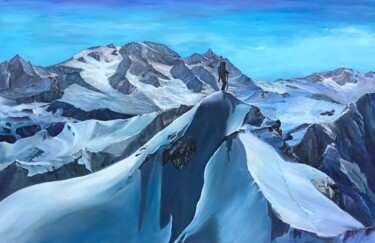Peinture intitulée "BEAUFORTAIN" par Yves Weiler, Œuvre d'art originale, Huile Monté sur Châssis en bois