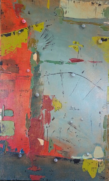 Peinture intitulée "Orageux" par Emmanuelle Gaillard, Œuvre d'art originale, Acrylique Monté sur Châssis en bois