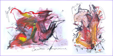 the soldier took aim - he trains on mushrooms 数字艺术 标题为“the soldier took ai…” 由Дима Dima Вильмс Wilms (Рок-Живописец Rock-Painter), 原创艺术品, 水彩