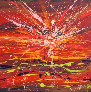 Peinture intitulée "N° 21.04 Horizon" par Isa-L, Œuvre d'art originale, Acrylique Monté sur Châssis en bois