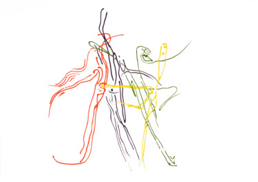 绘画 标题为“Hearts and Arrows […” 由Charles Gibbons, 原创艺术品, 丙烯