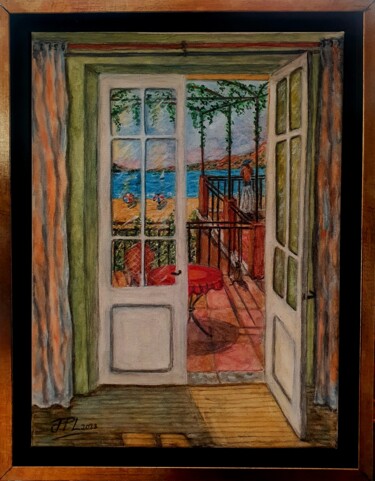 Peinture intitulée "Ouvrir son cœur" par Jean-Pierre Loubinoux, Œuvre d'art originale, Acrylique