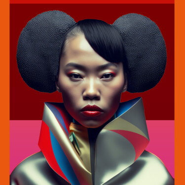 Digital Arts titled "Colorful Girls - No…" by Andrea Tscherbner, Original Artwork, 2D Digital Work