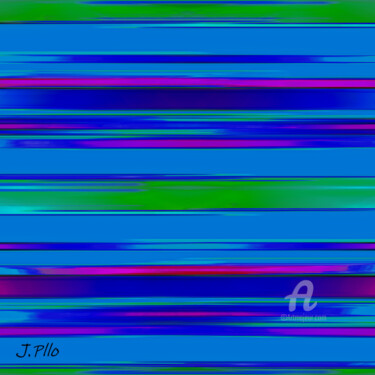 Arte digital titulada "Blue" por Joseph Pllo, Obra de arte original, Pintura Digital