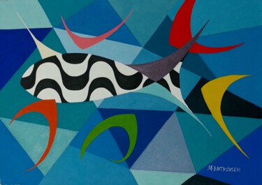 Copacabana Waves Painting titled "Copacabana Waves" by Maurício Magalhães Entringer, Original Artwork, Acrylic