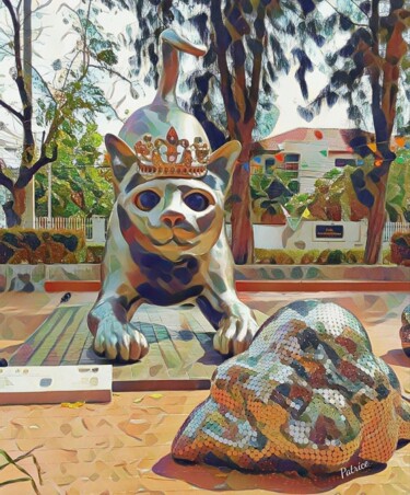 摄影 标题为“"Feline Queen"” 由Patrick John Bennett (Patrice), 原创艺术品, 数码摄影