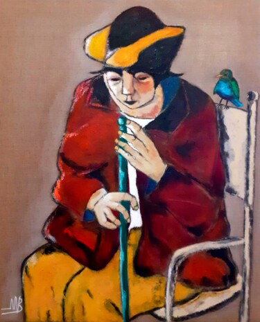 Peinture intitulée "Gazouillis" par Marie Bony, Œuvre d'art originale, Acrylique Monté sur Châssis en bois