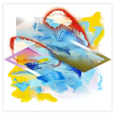 Painting titled "Fragile Tension" by Emanuele Vittorioso, Original Artwork, Acrylic Mounted on Wood Stretcher frame