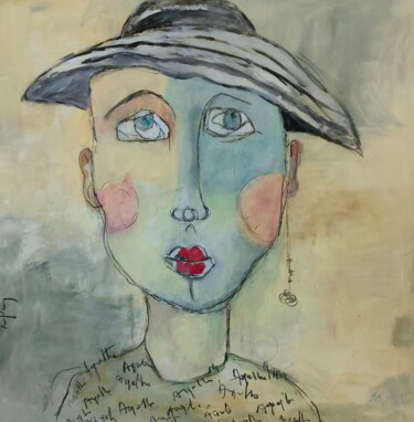 Peinture intitulée "AGATHE" par Martine Flory, Œuvre d'art originale, Acrylique