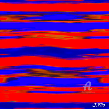 数字艺术 标题为“Blaugrana” 由Joseph Pllo, 原创艺术品, 数字油画