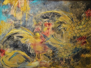绘画 标题为“Gallinero” 由Silvia Hoffmann, 原创艺术品, 油