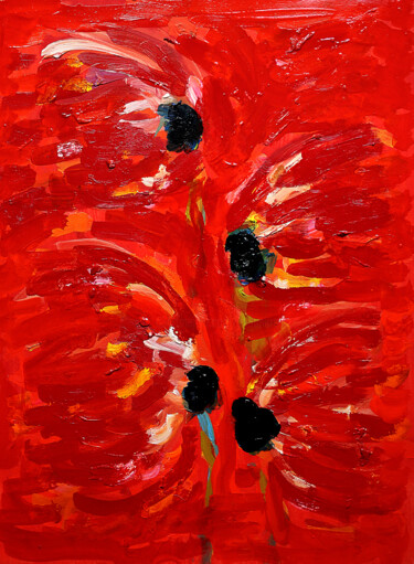 Painting titled "Carmina burana" by Jean Mirre, Original Artwork, Oil